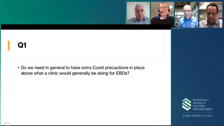 Covid Panel and EBDs – Firas Al-Niaimi, Greg Goodman, Philip Bekhor, John Sullivan